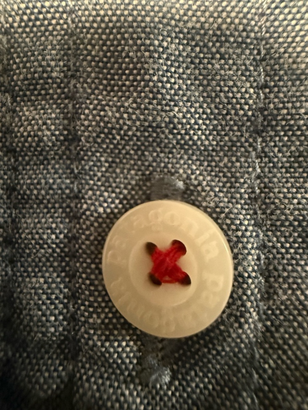 Patagonia Blue Chambray Mini Shirt Dress - Picture 3 of 4
